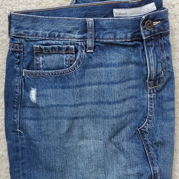 Denim Distressed Skirt - Picture 3 of 5